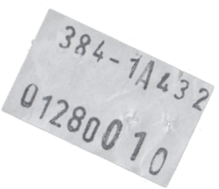 Sticker barcode