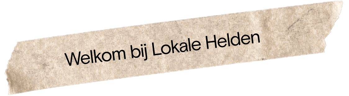 Sticker Welkom lokale helden